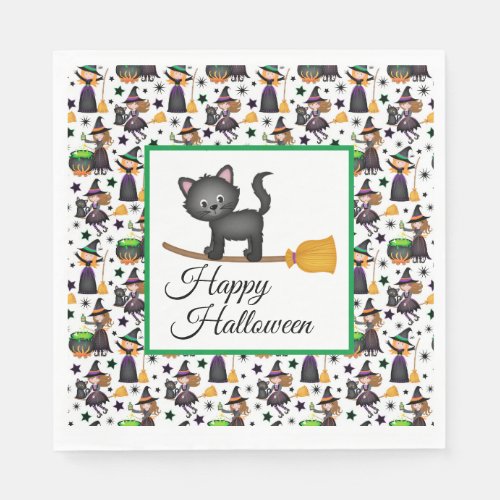 Happy Halloween Cat Napkins