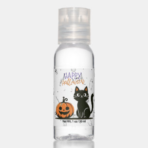 Happy Halloween cat & pumpkin Hand Sanitizer