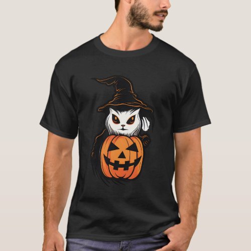 happy halloween cat T_Shirt