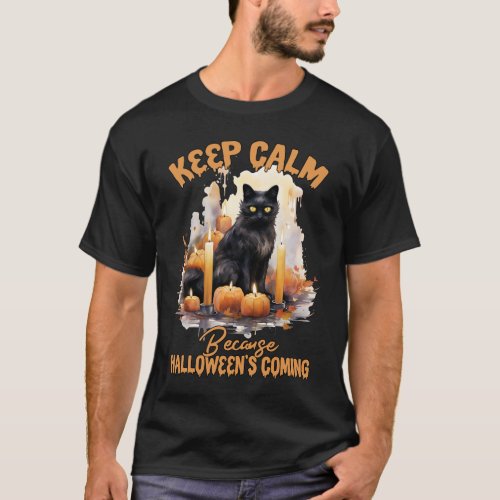 happy halloween cat T_Shirt