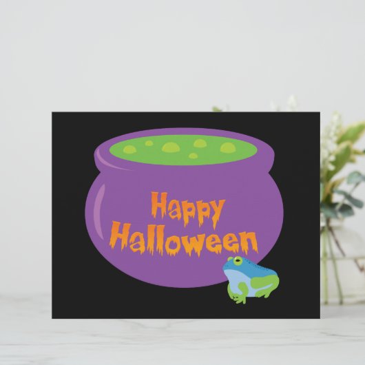 Happy Halloween Cauldron (Standing Front)