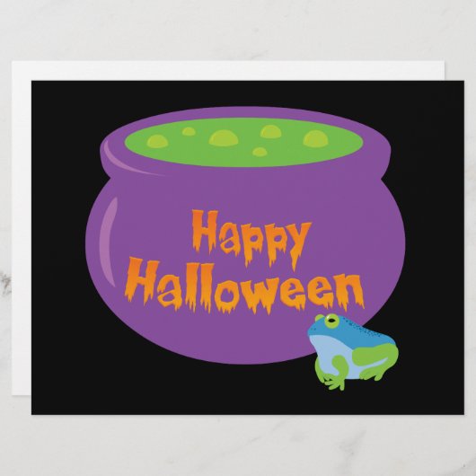 Happy Halloween Cauldron (Front/Back)