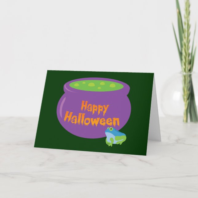 Happy Halloween Cauldron Card (Front)