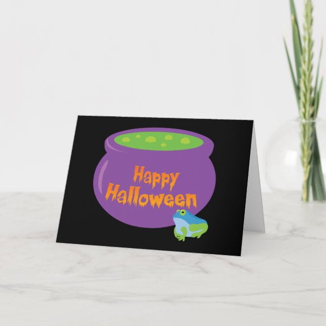 Happy Halloween Cauldron Card (Front)