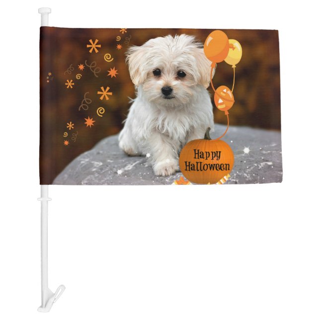 Happy Halloween Celebration Car Flag (Front)