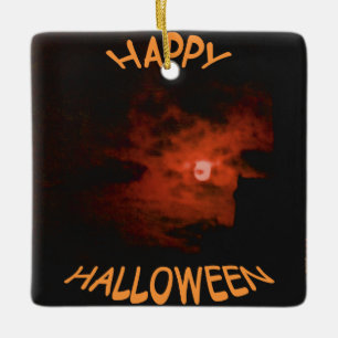 Happy Halloween Ceramic Ornament