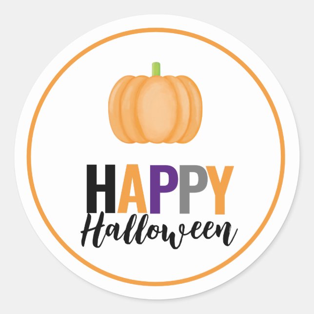 Happy Halloween Chic Stickers (Front)