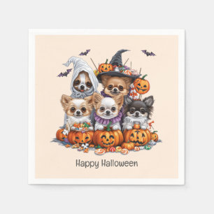 Happy Halloween Chihuahua Dogs Napkins