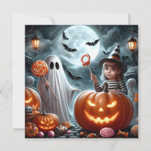 Happy Halloween Child Holiday Card