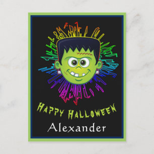 Happy Halloween Child Trick Treat Fun Personalize Postcard