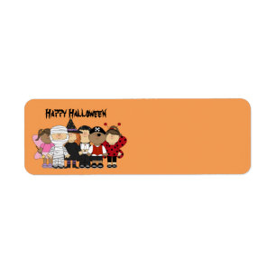 Happy Halloween Children Label