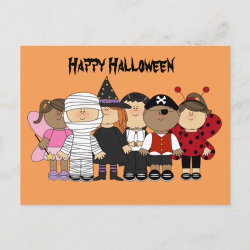 Happy Halloween Children Postcard