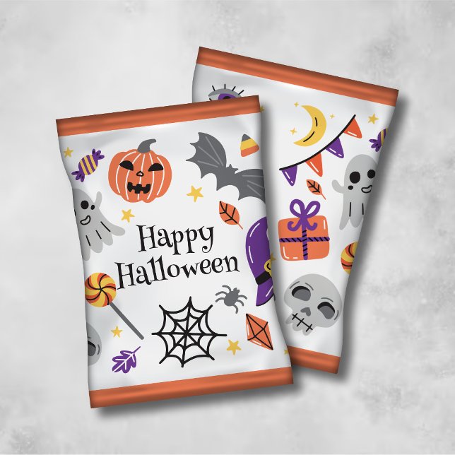 Happy Halloween Chip Bag Wrapper/Candy Bags Flyer (Creator Uploaded)