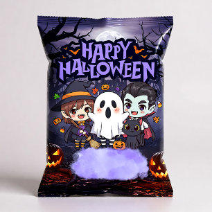 Happy Halloween Chip Bag Wrappers Party Favors Notepad