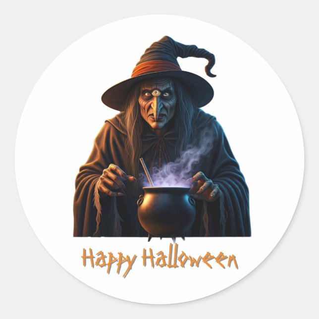 Happy Halloween  Classic Round Sticker (Front)