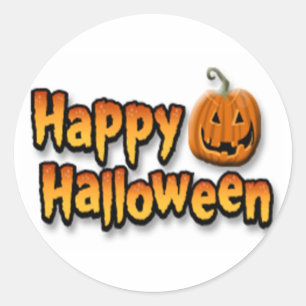 Happy Halloween Classic Round Sticker
