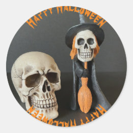 Happy Halloween Classic Round Sticker