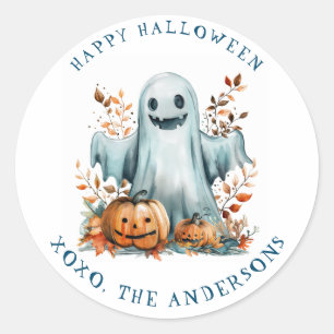 Happy Halloween Classic Round Sticker