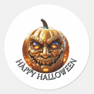 Happy Halloween Classic Round Sticker