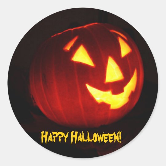 Happy Halloween! Classic Round Sticker | Zazzle.com