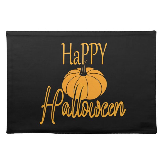 Happy Halloween Cloth Placemat (Front)