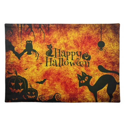 Happy Halloween Cloth Placemat