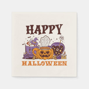 Happy Halloween Coffee Brew Napkins