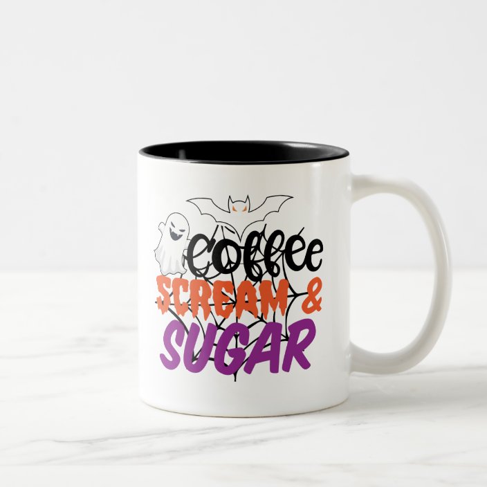 Happy Halloween Coffee Scream Sugar Mug Zazzle Com