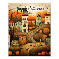 Happy Halloween colorful illustration
