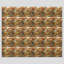 Happy Halloween colorful illustration Wrapping Paper