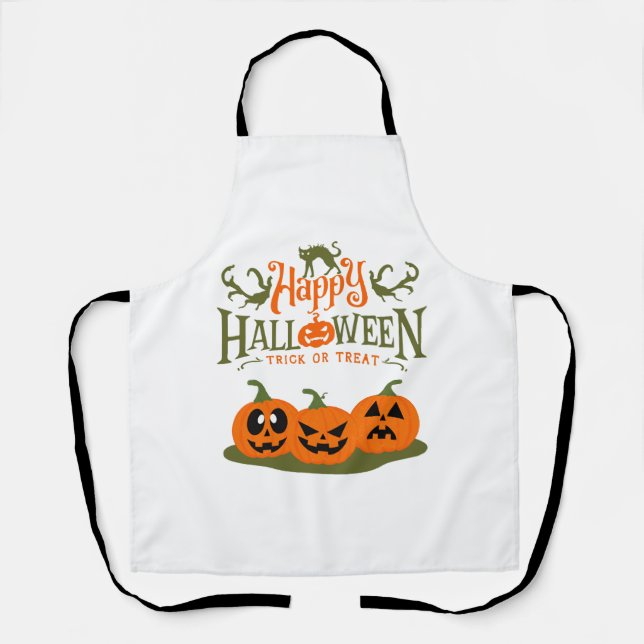 Happy Halloween - Cool Halloween Apron (Front)