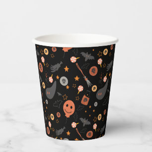 Happy Halloween Costume Birthday Party Paper Cups