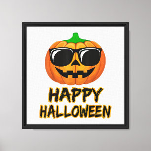 Happy Halloween Costume Funny Pumpkin Canvas Print