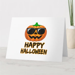 Happy Halloween Costume Funny Pumpkin Card