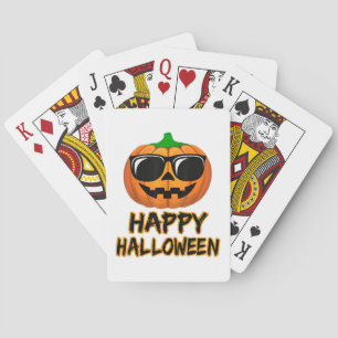 Happy Halloween Costume Funny Pumpkin Men Women Bo Poker Cards