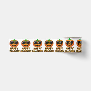 Happy Halloween Costume Funny Pumpkin Satin Ribbon