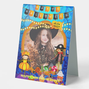 Happy Halloween Costume kids Party Celebration Table Tent