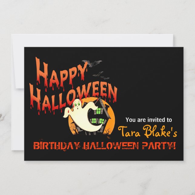 Happy Halloween Costume Party Invitation (Front)