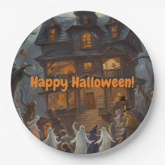 Happy Halloween, Costume Party, Scary Paper Plates