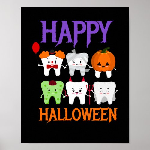Happy Halloween Costume Tooth Fairy Poster