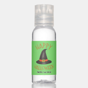 Happy Halloween Costume Trick or Treat Witch Hat Hand Sanitizer