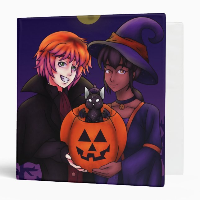 Happy Halloween Costumes 3 Ring Binder (Front/Inside)