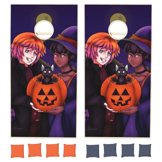 Happy Halloween Costumes Cornhole Set (Set)