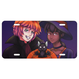 Happy Halloween Costumes License Plate
