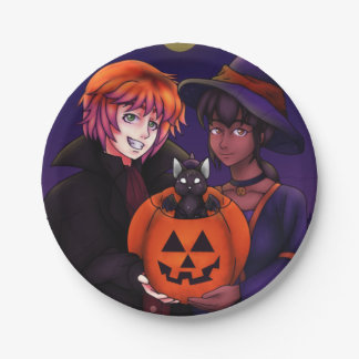 Happy Halloween Costumes Paper Plates