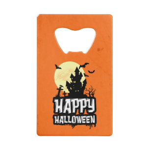 Happy Halloween Credit Card Bottle Opener