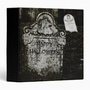 Happy Halloween Creepy Cemetery 1.5" Photo Album Binder