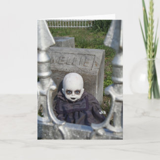 Happy Halloween Creepy Dollz Greeting Card