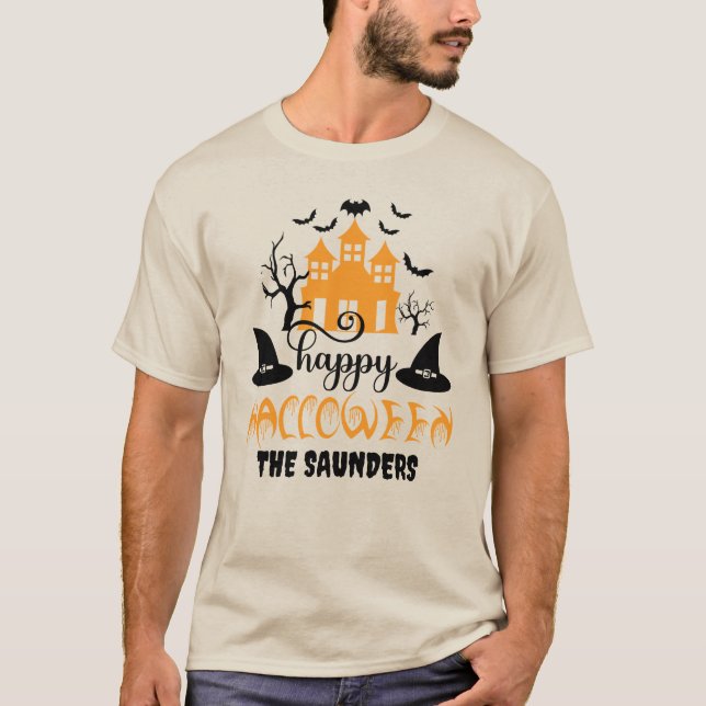 Happy Halloween Custom Graphic  T-Shirt (Front)
