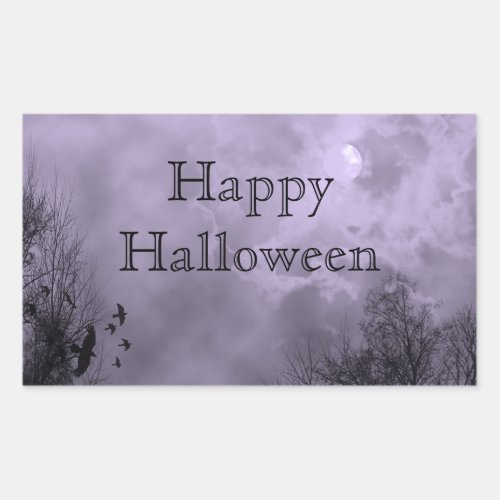 Happy Halloween Custom Haunted Sky Sticker